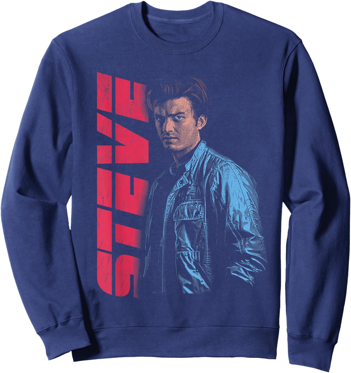 Stranger Things Steve Neo Homage Officially Licensed Sweatshirt - Sweatshirt | Navy