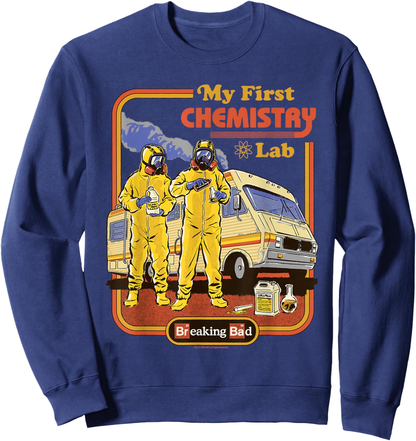Breaking Bad My First Chemistry Lab Vintage Design TV Show Sweatshirt - Sweatshirt | Navy