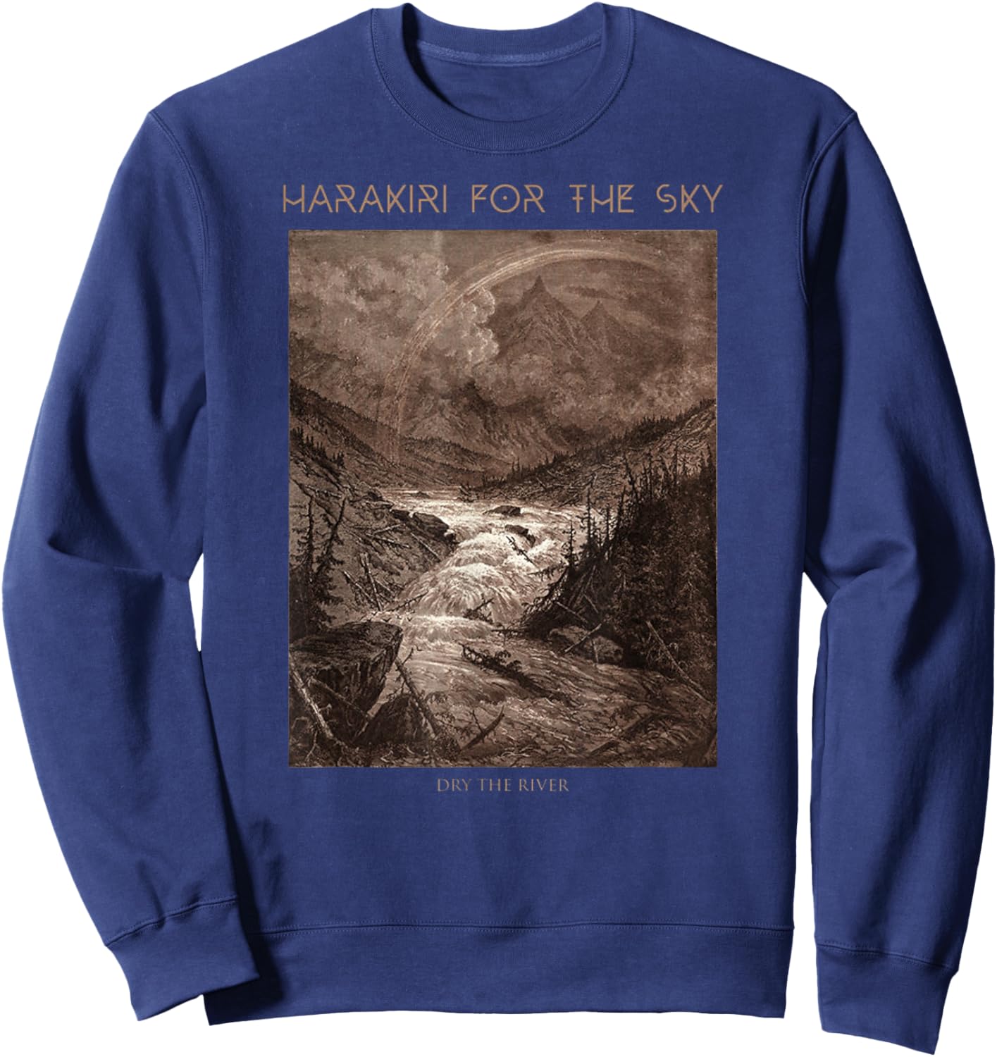 Harakiri For The Sky - Dry The River Sweatshirt - Sweatshirt | Navy