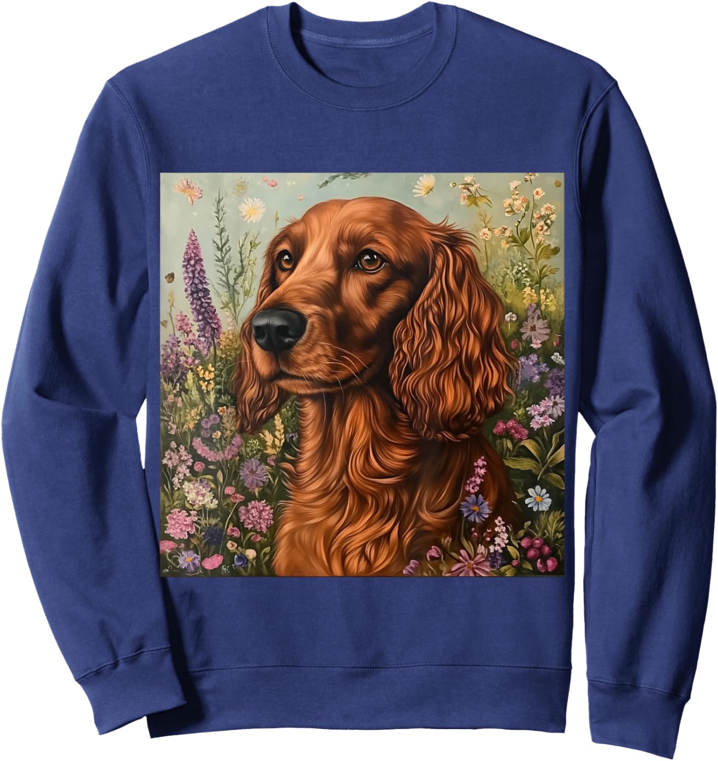 Dog Irish Setter Red Sweatshirt - Sweatshirt | Navy