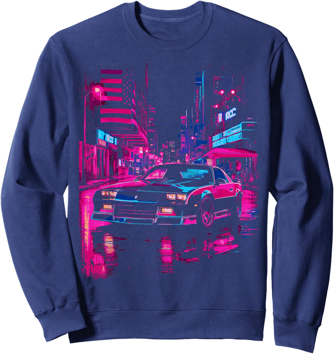 Classic IROC, IROC-Z Muscle Car American Muscle Retro 1980's Sweatshirt - Sweatshirt | Navy