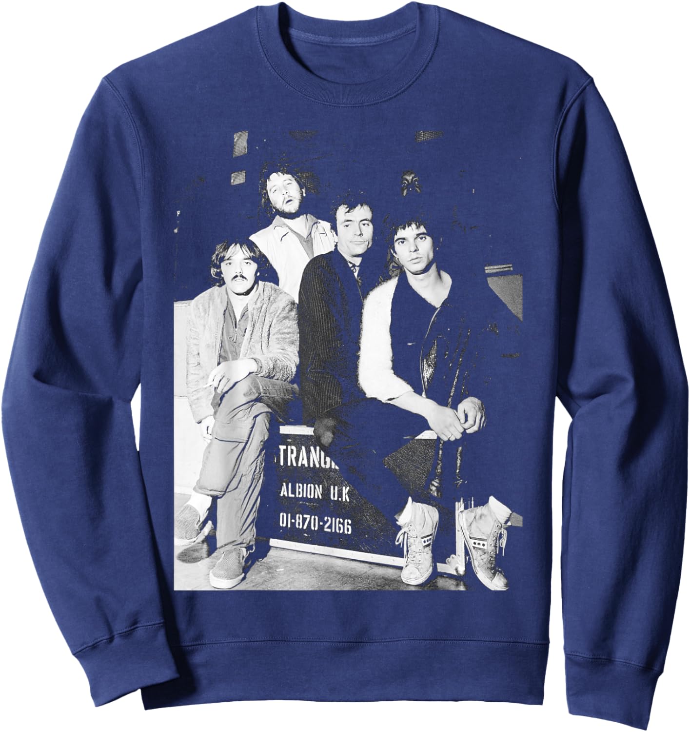 Portrait du Groupe The Stranglers No More Heroes Era Sweatshirt - Sweatshirt | Navy