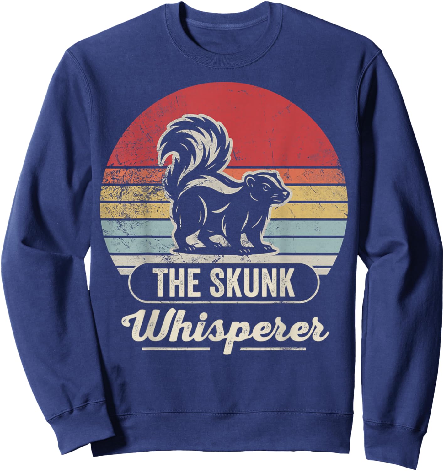 The Skunk Whisperer Vintage Stripe Sweatshirt - Sweatshirt | Navy