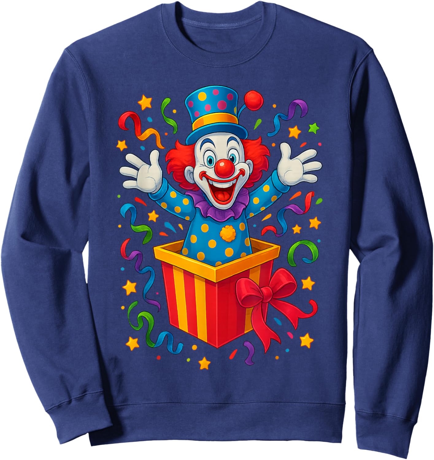 Helau Clown Fancy Dress Costume Carnival Sweatshirt - Sweatshirt | Navy