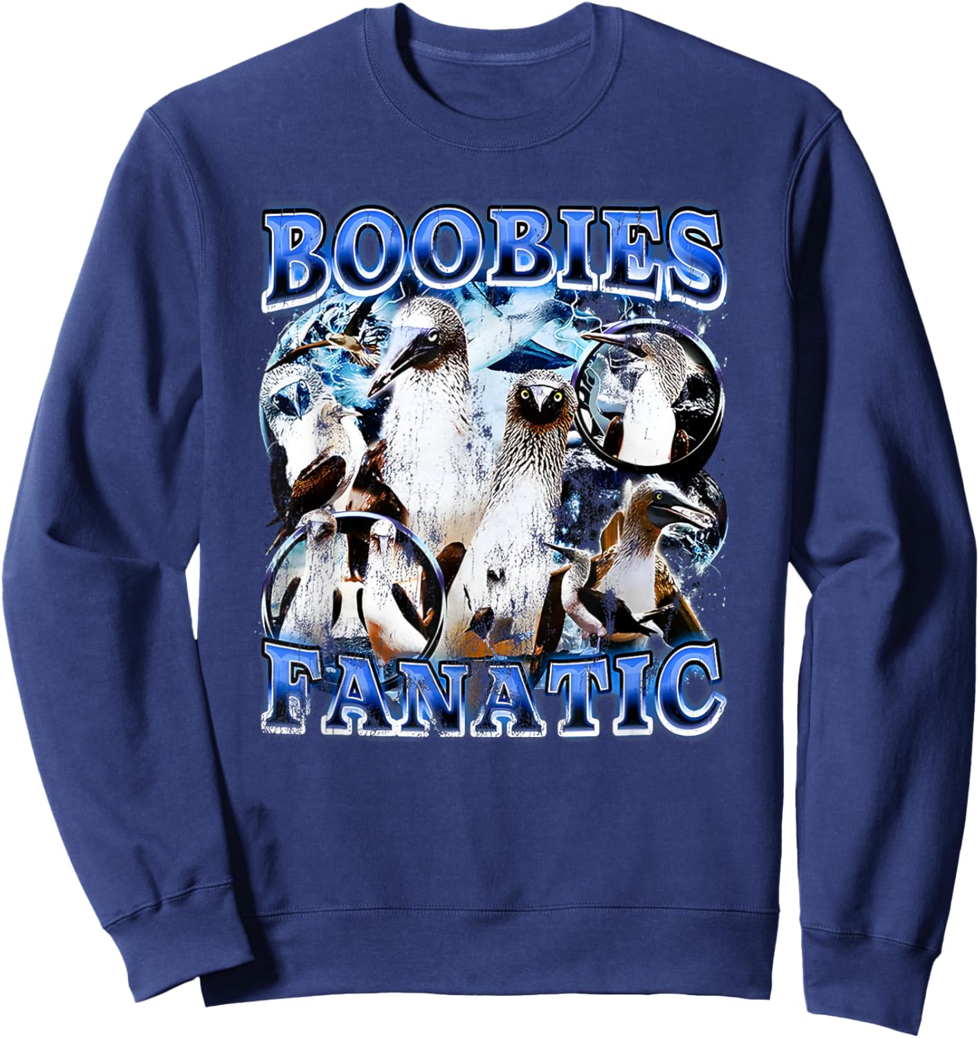 Boobies Fanatic Sweatshirt - Sweatshirt | Navy