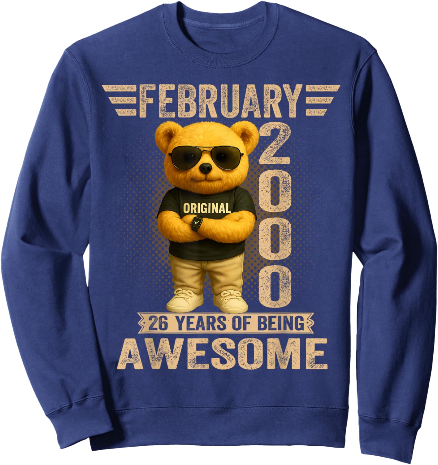 Teddy Bear 26 Years February 2000 Sweatshirt - Sweatshirt | Navy