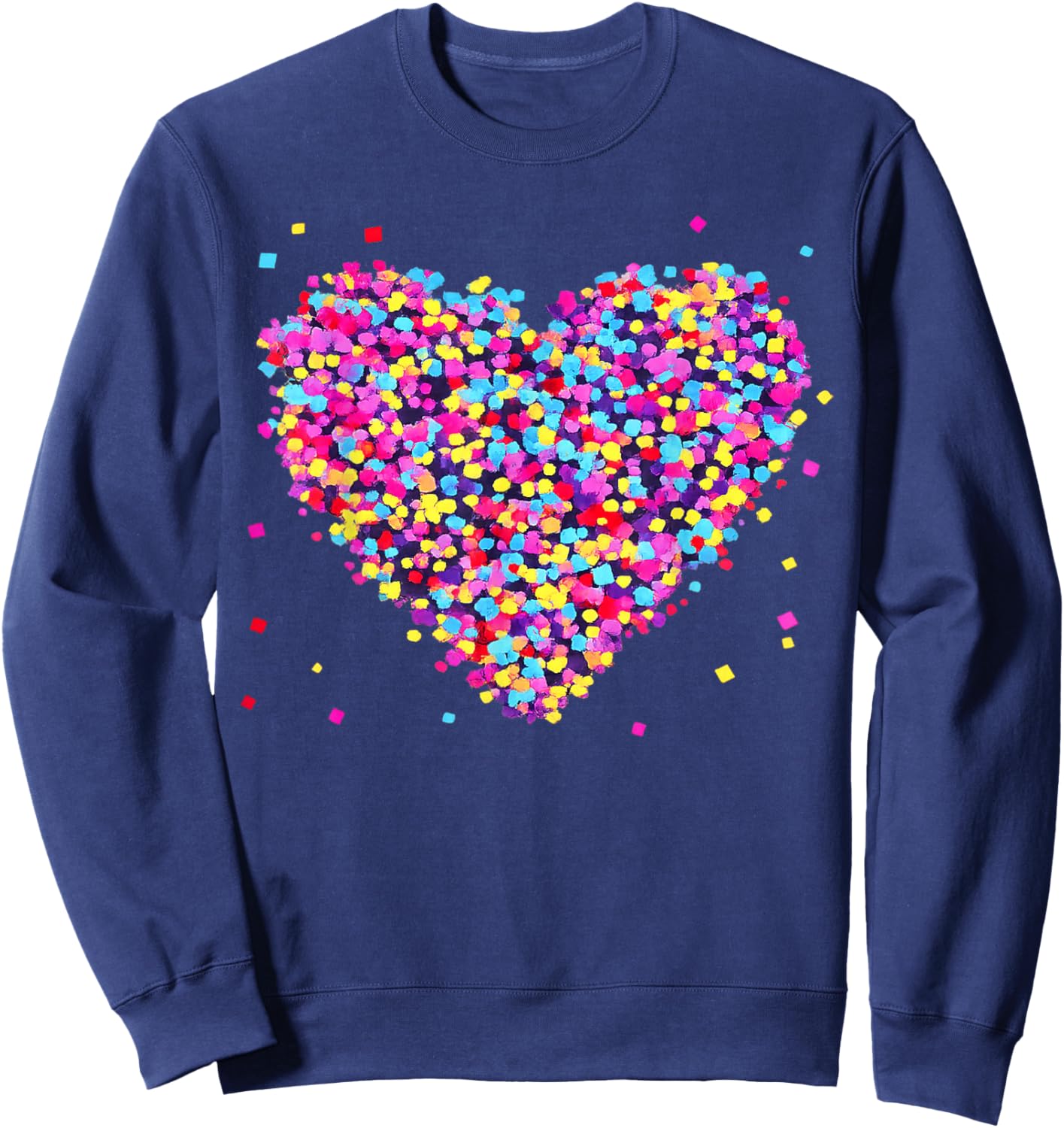 Valentine's Day Heart Costume Love Design Sweatshirt - Sweatshirt | Navy