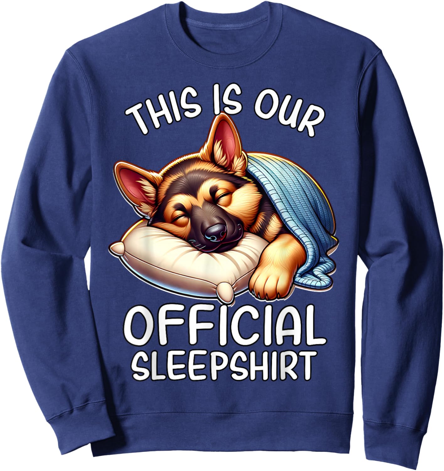 German Shepherd Official German Shepherd Pyjamas Sweatshirt - Sweatshirt | Navy