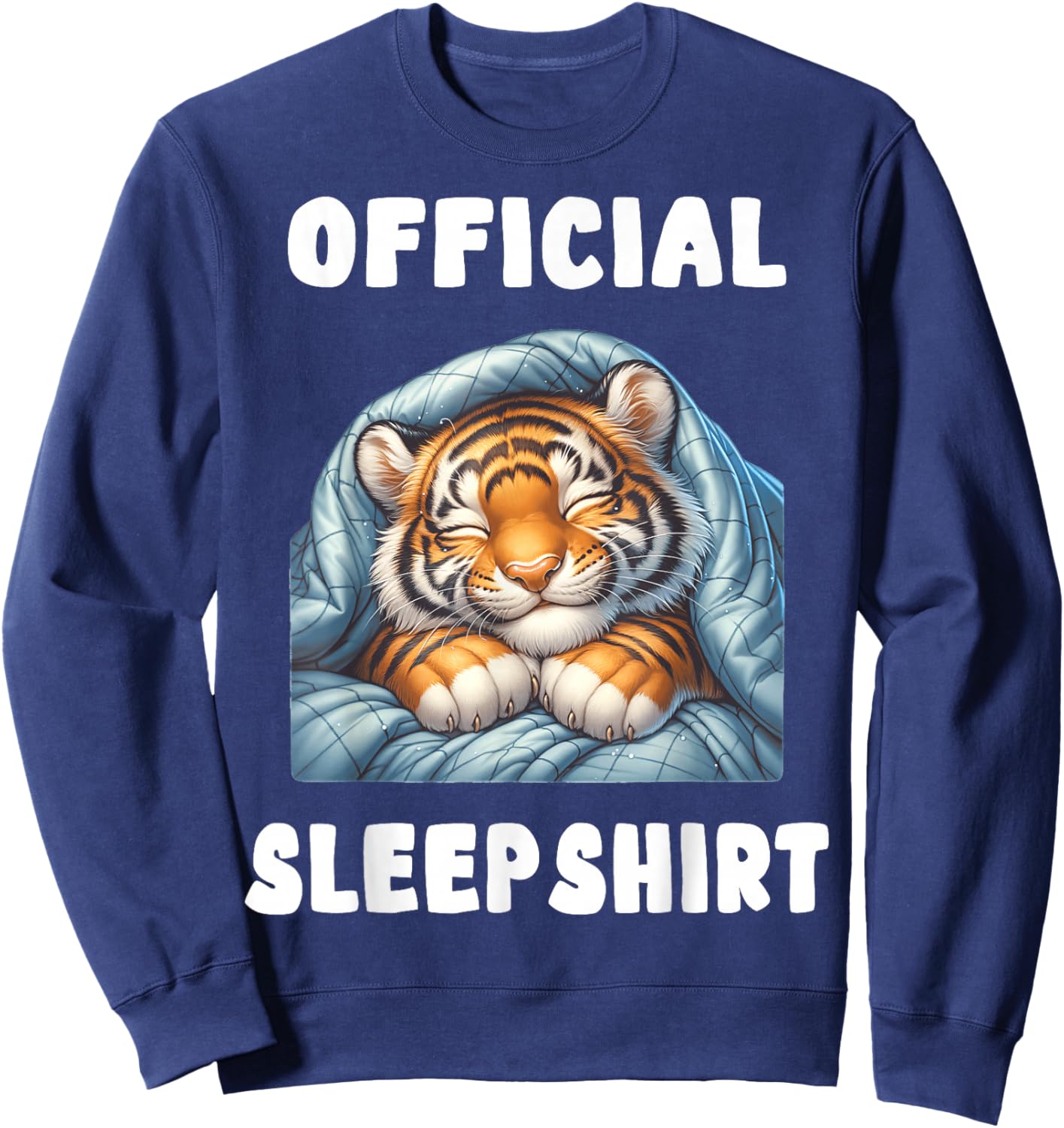 Tiger - Official Sleepshirt Pajamas Nightgown Sweatshirt - Sweatshirt | Navy