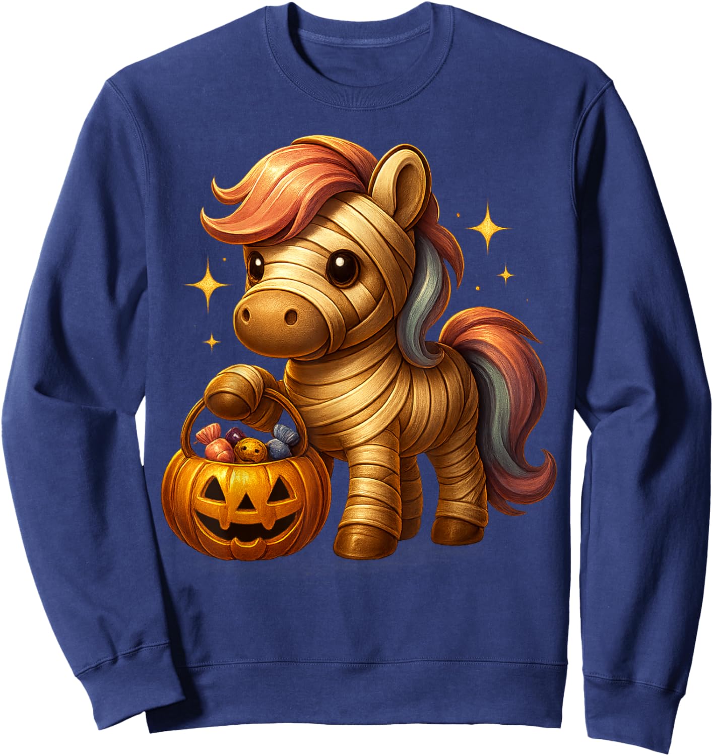 Cute Horse Halloween Costume Toddler Boys Girls Sweatshirt - Sweatshirt | Navy