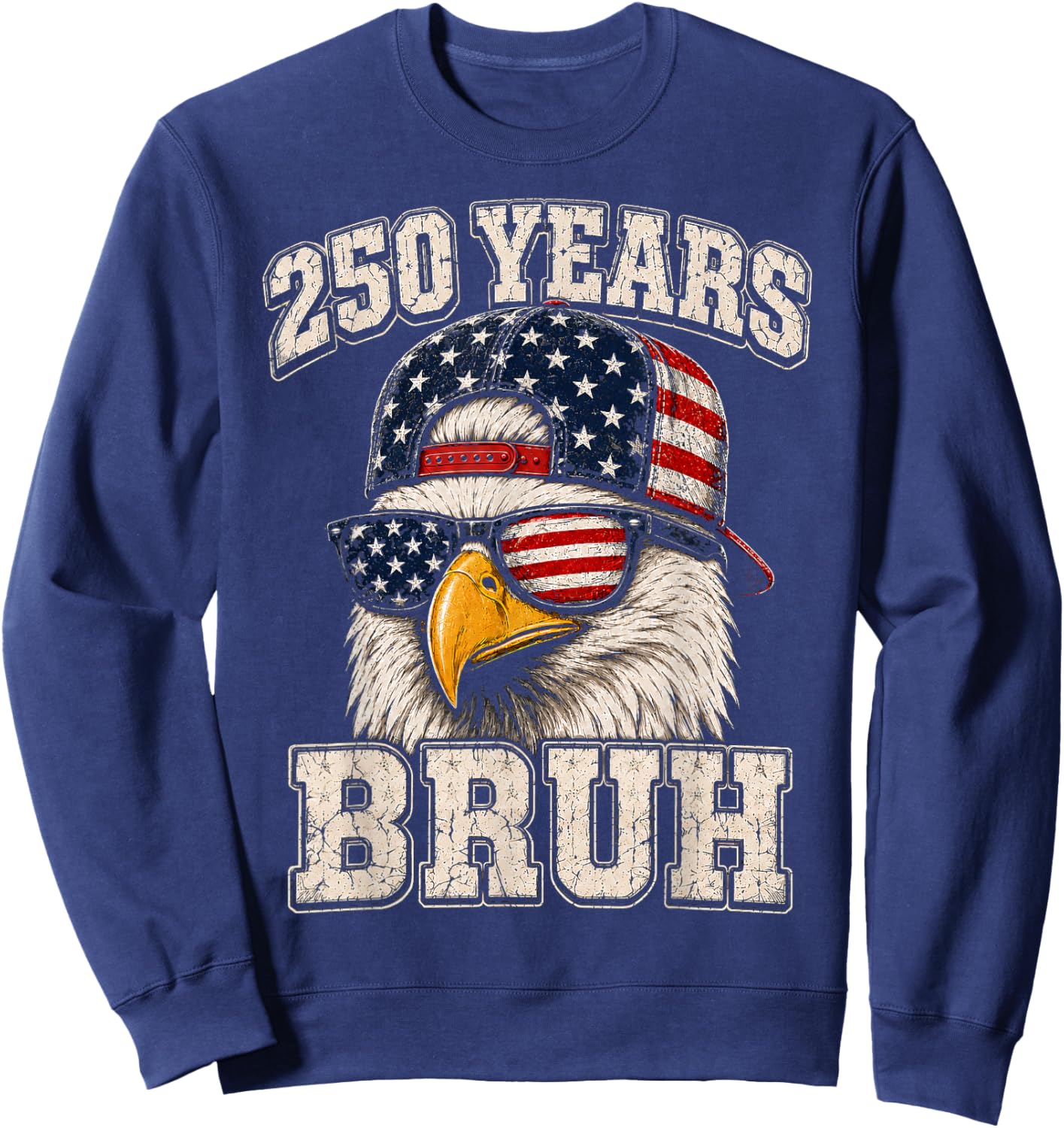 4th of July Boys Outfit Teen 250 Year American Anniversary Sweatshirt - Sweatshirt | Navy