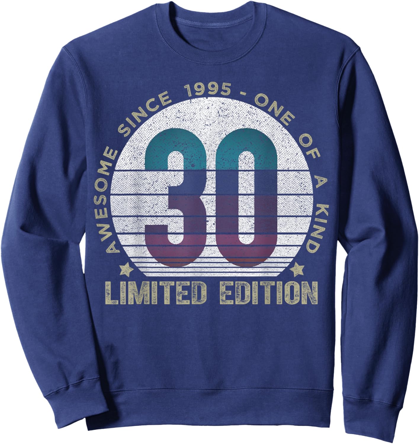 30 Year Old Gifts Vintage 1995 Limited Edition 30th Birthday Sweatshirt - Sweatshirt | Navy