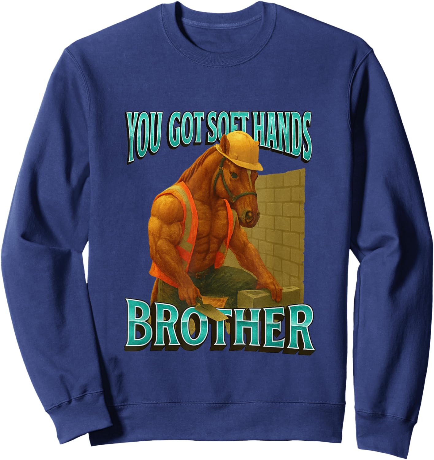 Funny Gen Z Raunchy Meme Brainrot Sweatshirt - Sweatshirt | Navy