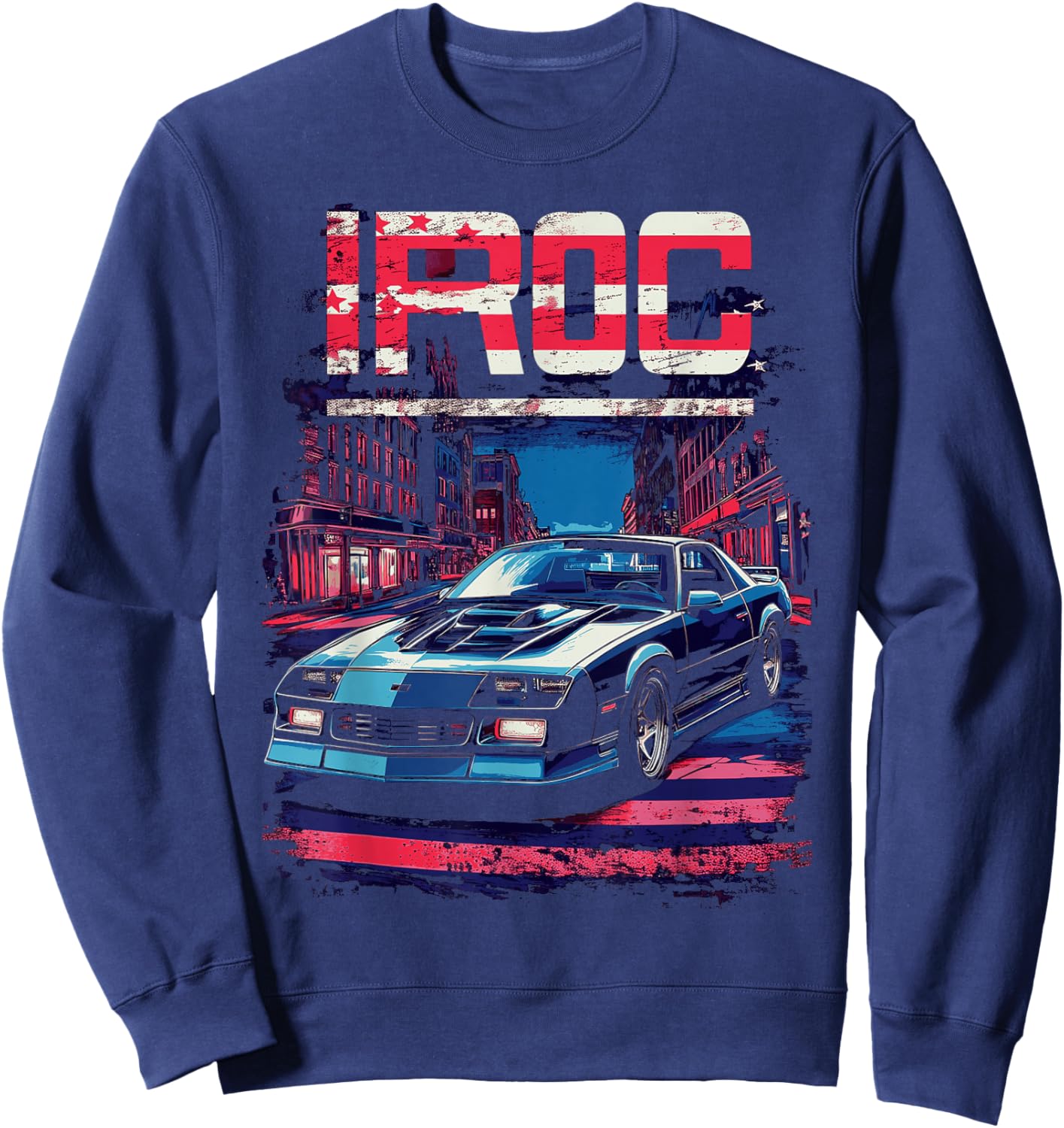 1980's IROC, IROC-Z Muscle Car American Muscle Retro classic Sweatshirt - Sweatshirt | Navy