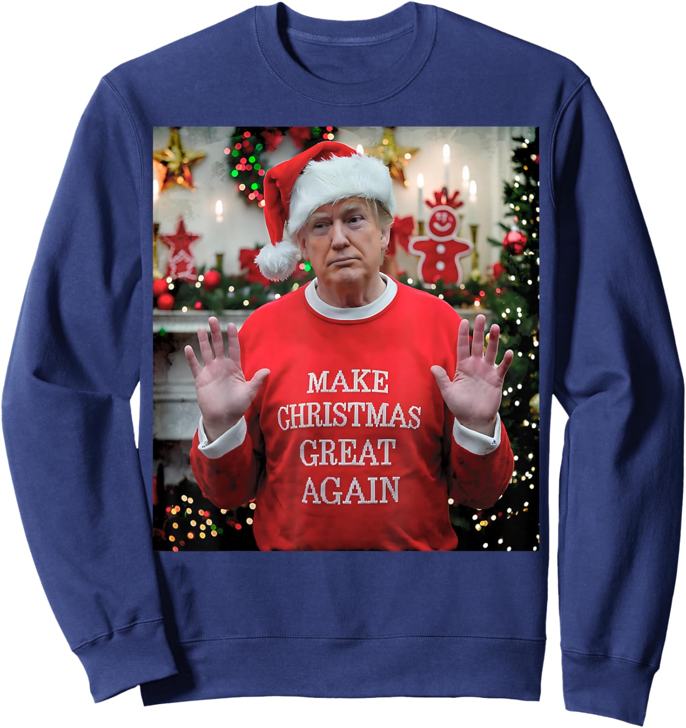 Make Christmas Great Again Sweatshirt - Sweatshirt | Navy