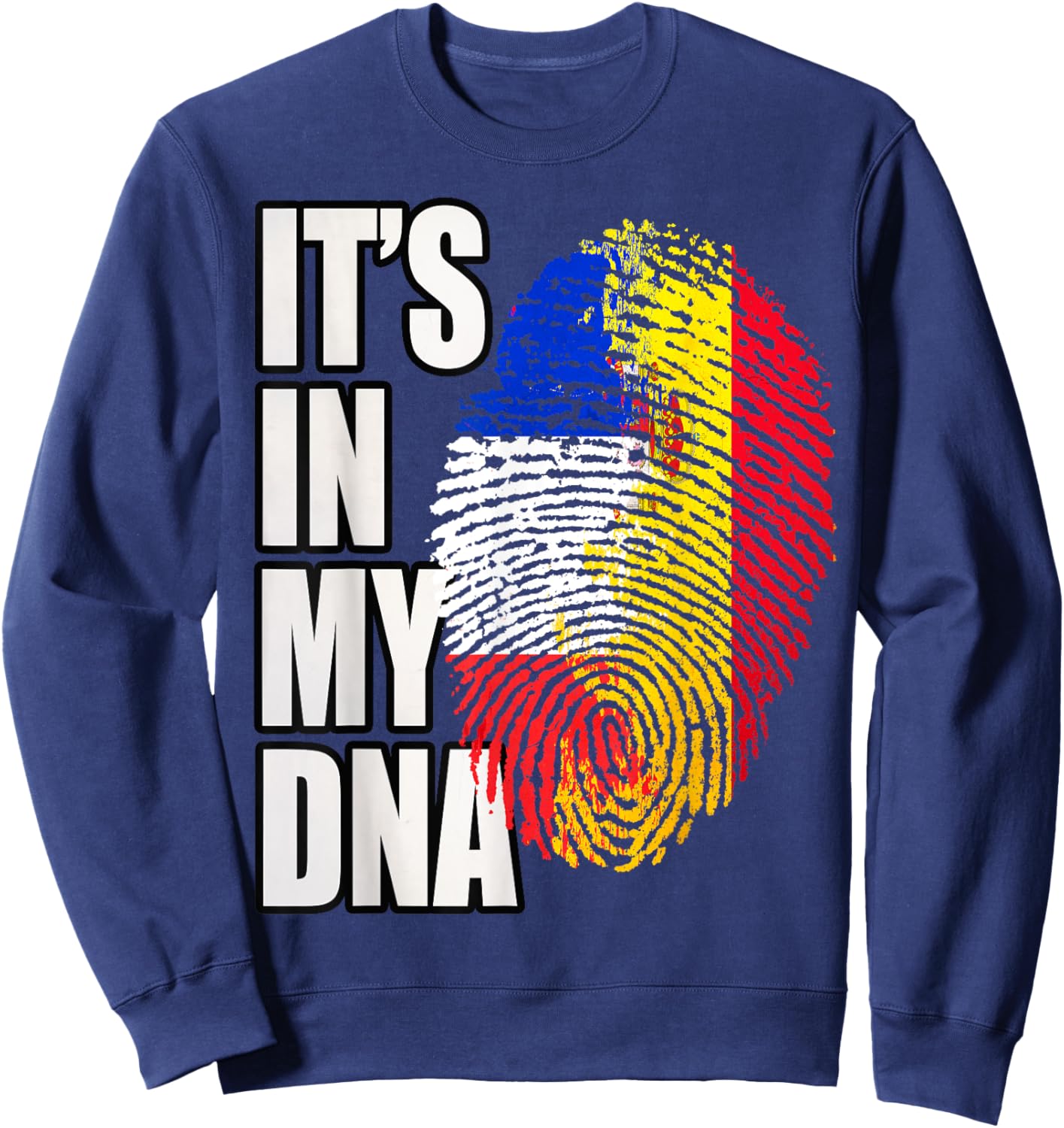 Flag of Spain and France Sweatshirt - Sweatshirt | Navy