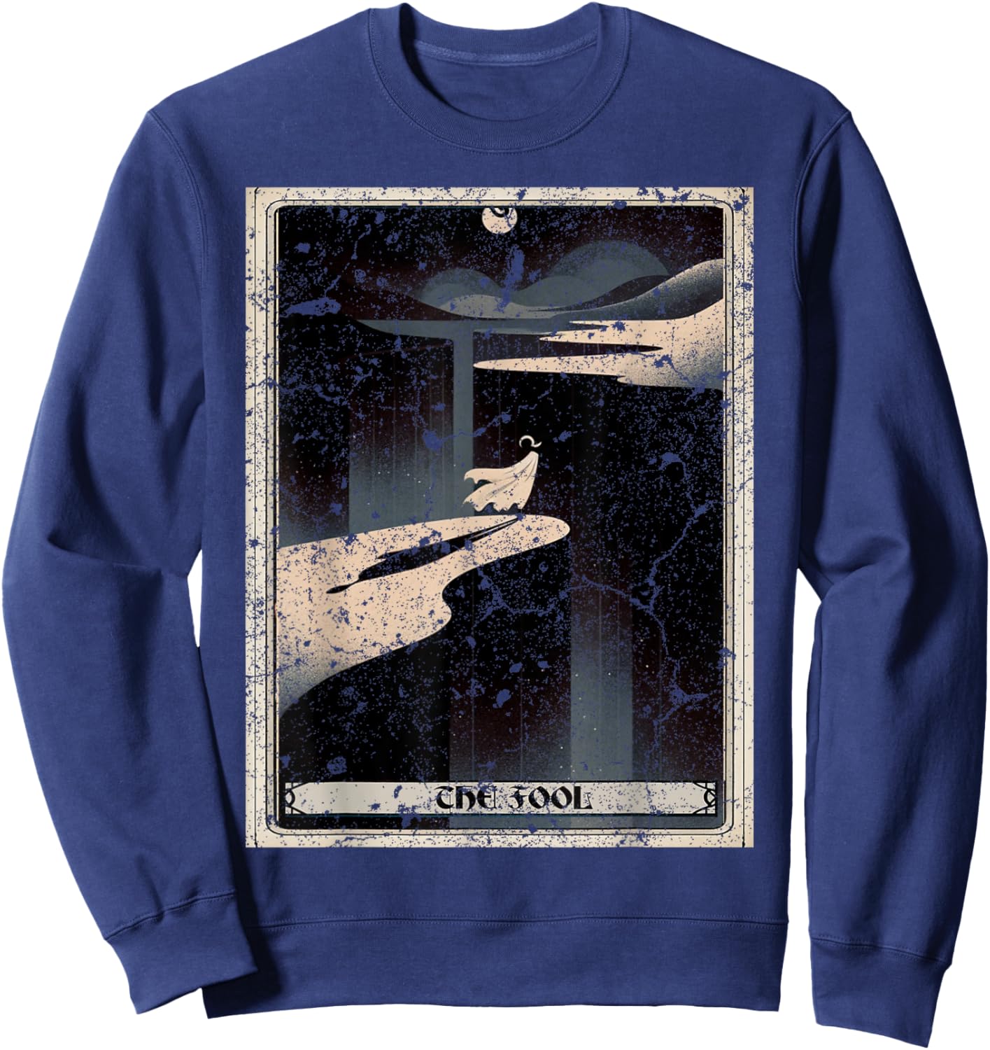 The Fool Tarot Card Black Sweatshirt - Sweatshirt | Navy