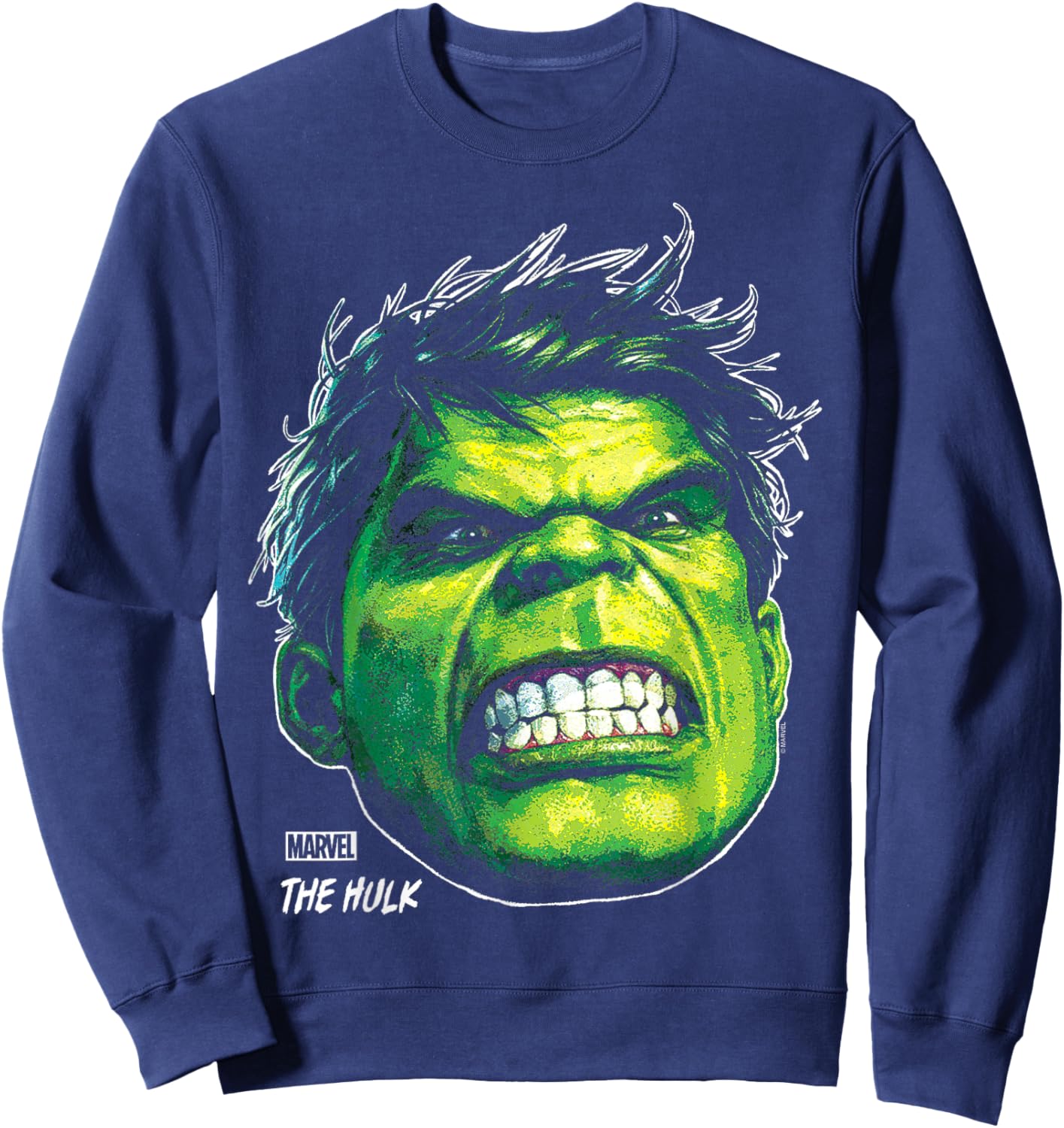 Hulk - Portrait Sweatshirt - Sweatshirt | Navy