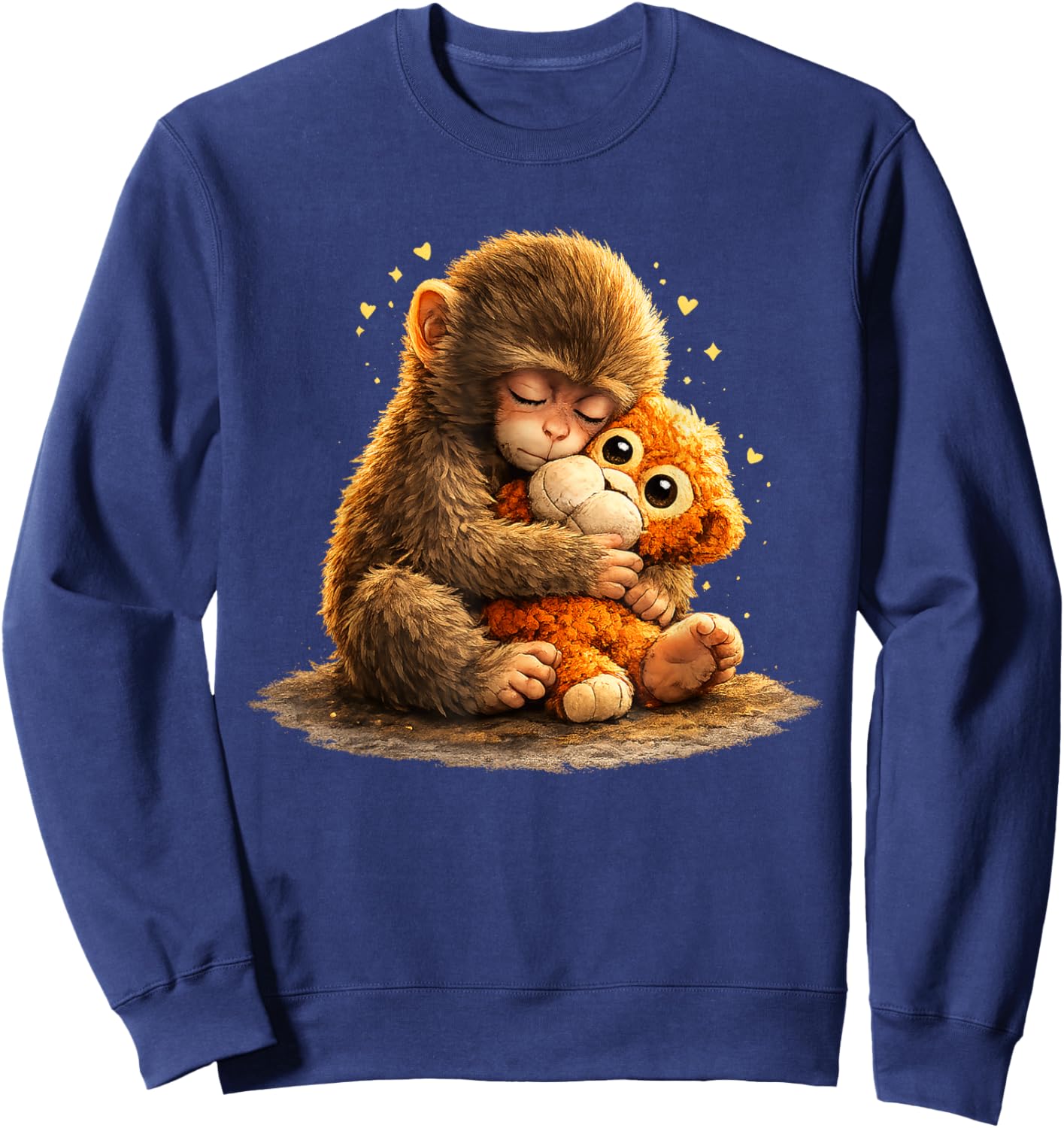 Monkey Punch Baby Graphic Little Punch Big Love Sweatshirt - Sweatshirt | Navy