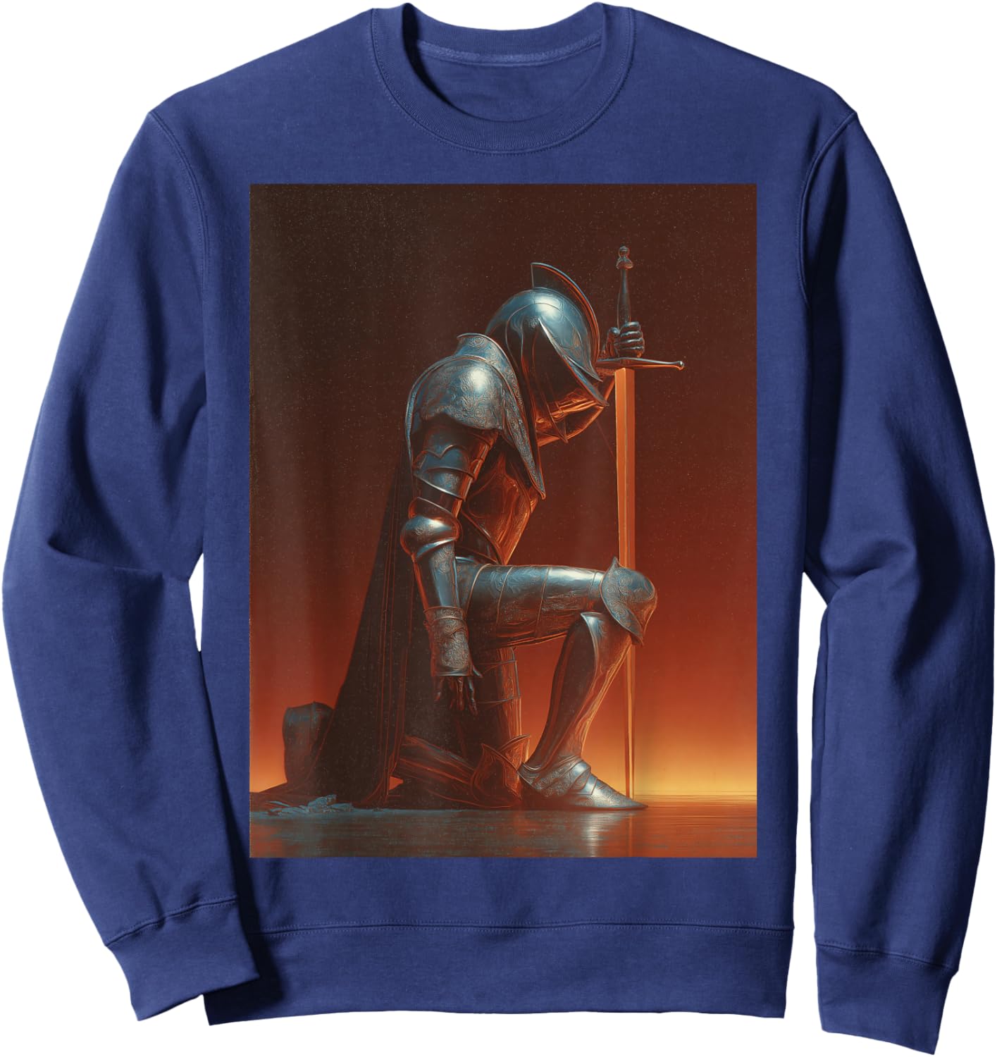 Art Chevalier agenouillé Sweatshirt - Sweatshirt | Navy
