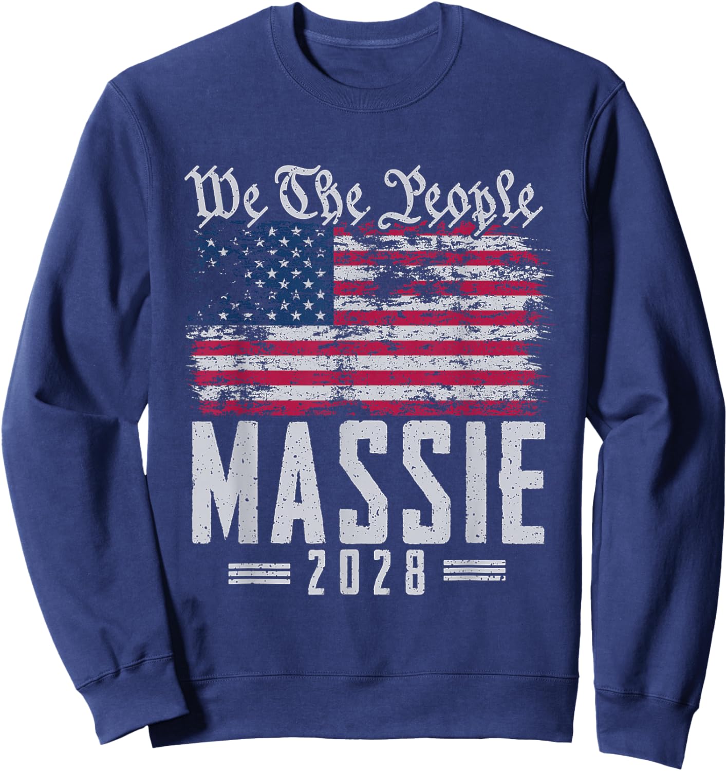 Massie 2028 for President Thomas Massie 2028 Sweatshirt - Sweatshirt | Navy