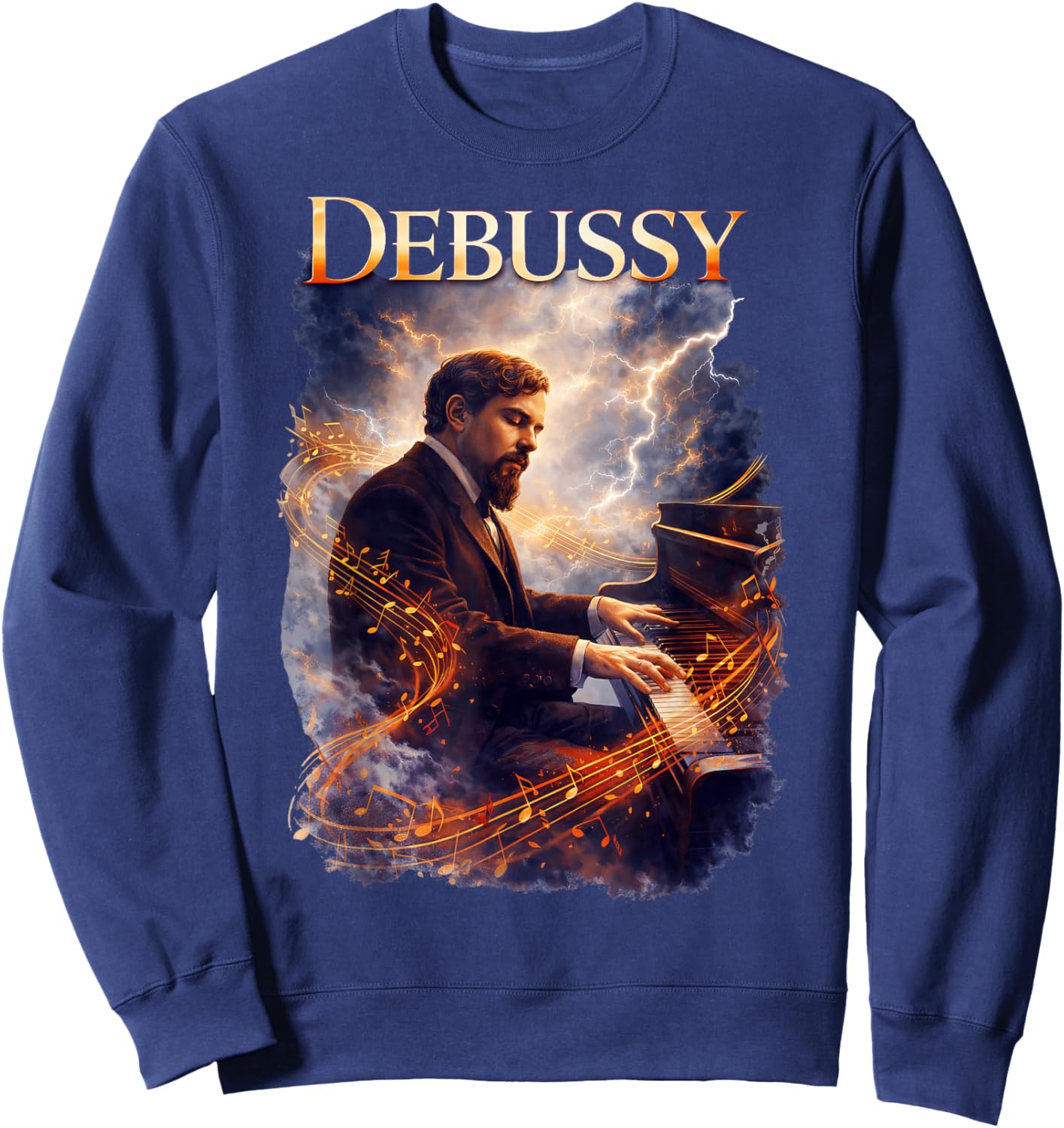 Claude Debussy Composer Sweatshirt - Sweatshirt | Navy