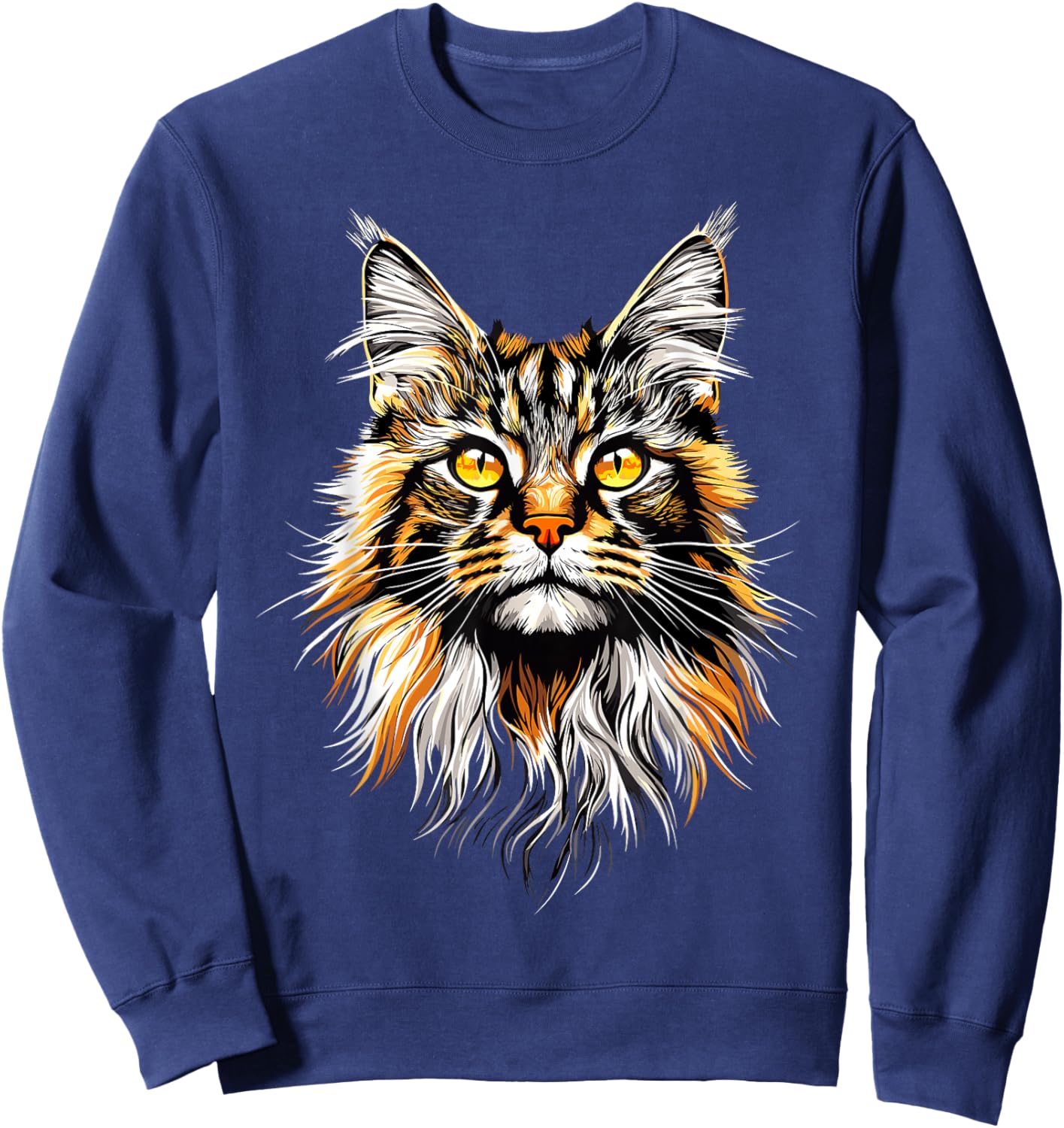 Maine Coon Cat Lovers Cute Funny Maine Coon Cats Lover Sweatshirt - Sweatshirt | Navy