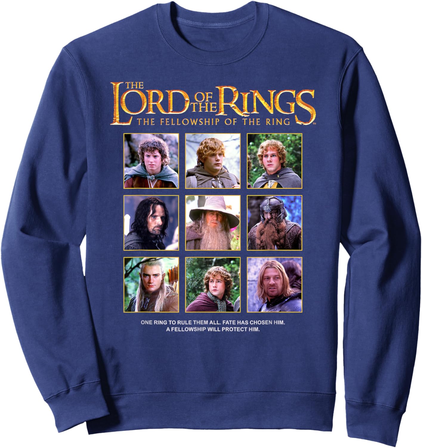 The Lord of the Rings The Fellowship Of The Ring Box Ups Sweatshirt - Sweatshirt | Navy