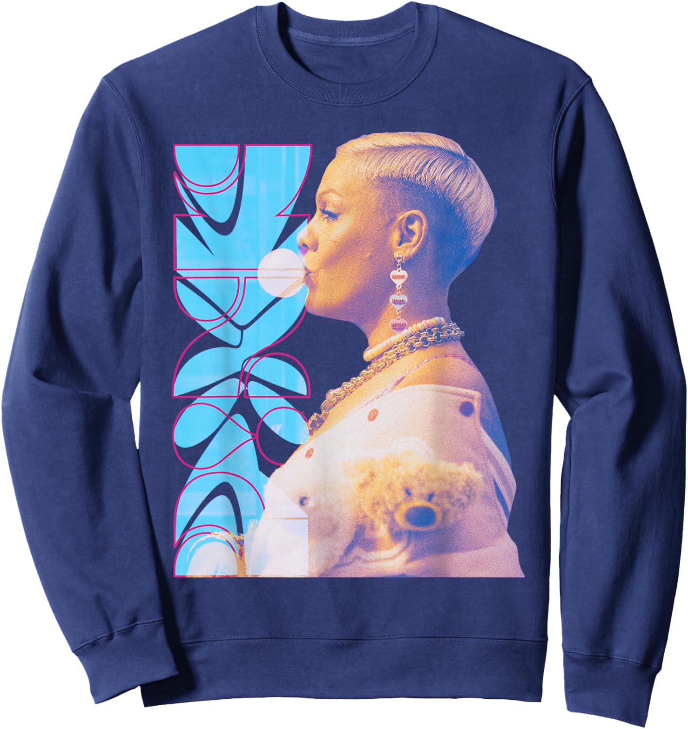P!NK Bubblegum Sweatshirt - Sweatshirt | Navy