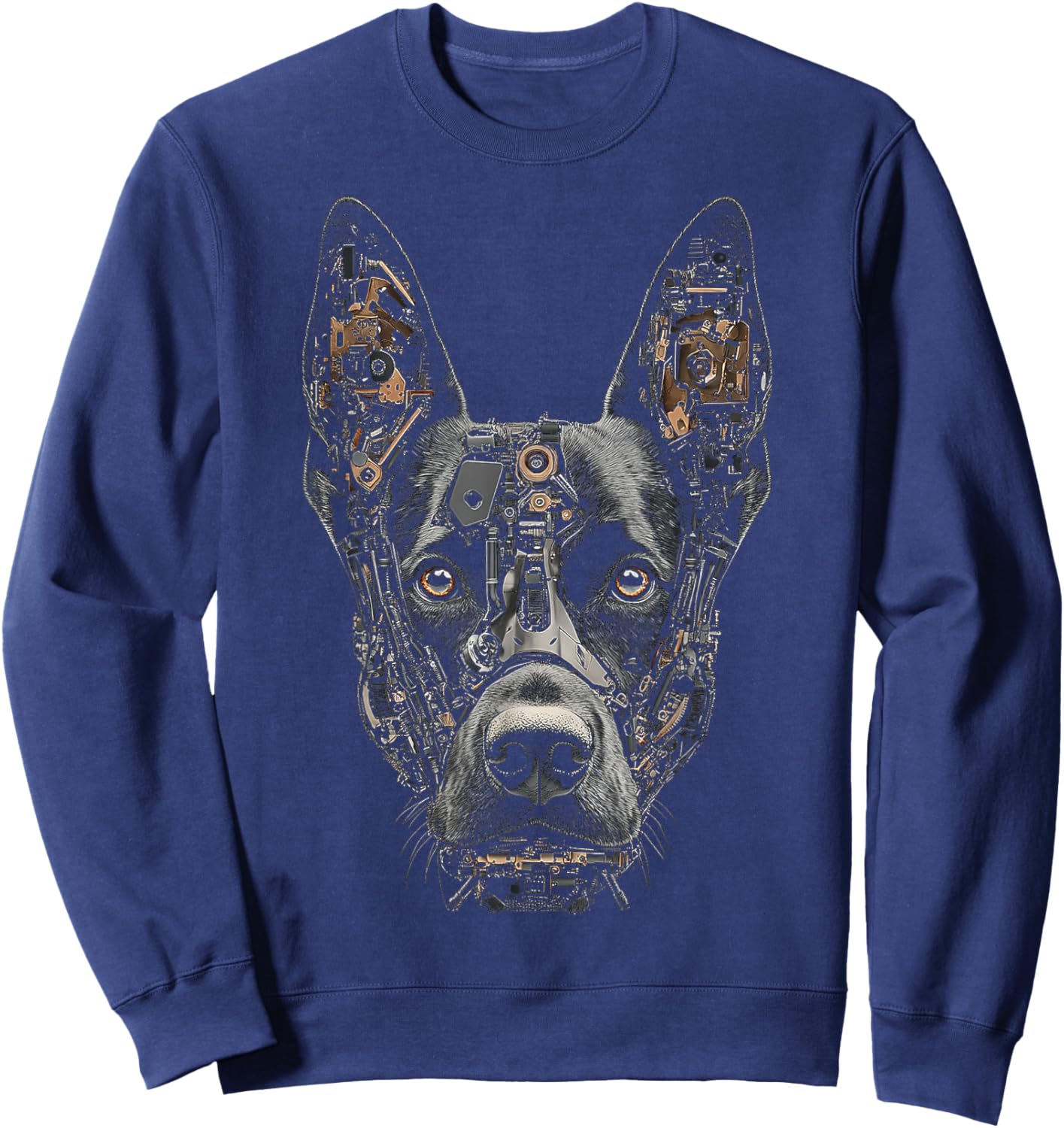Belgian Malinois Dog Graphic Pet Art Belgian Malinois Women Kids Sweatshirt - Sweatshirt | Navy