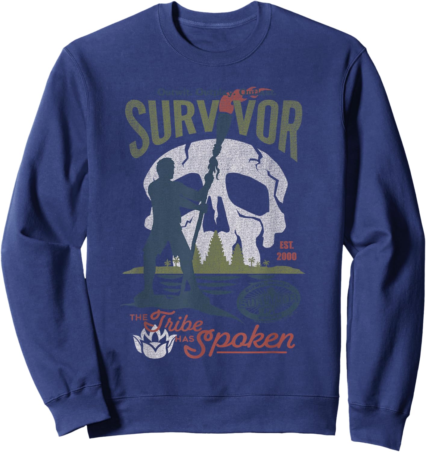 Survivor The Tribe Has Spoken Skull Island Reality TV Show Sweatshirt - Sweatshirt | Navy