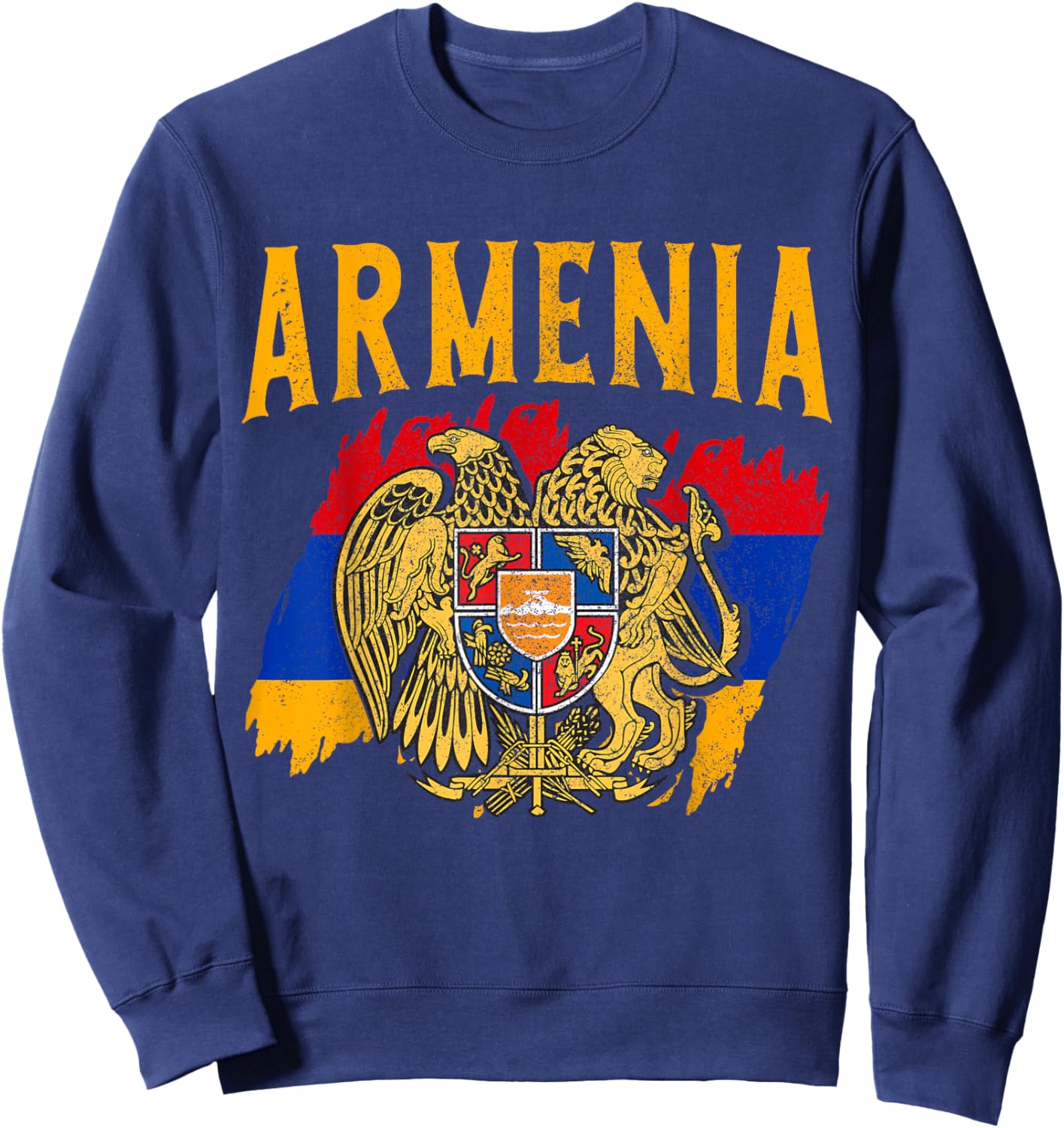 Armenia Pride Armenian Flag Roots Heritage Sweatshirt - Sweatshirt | Navy