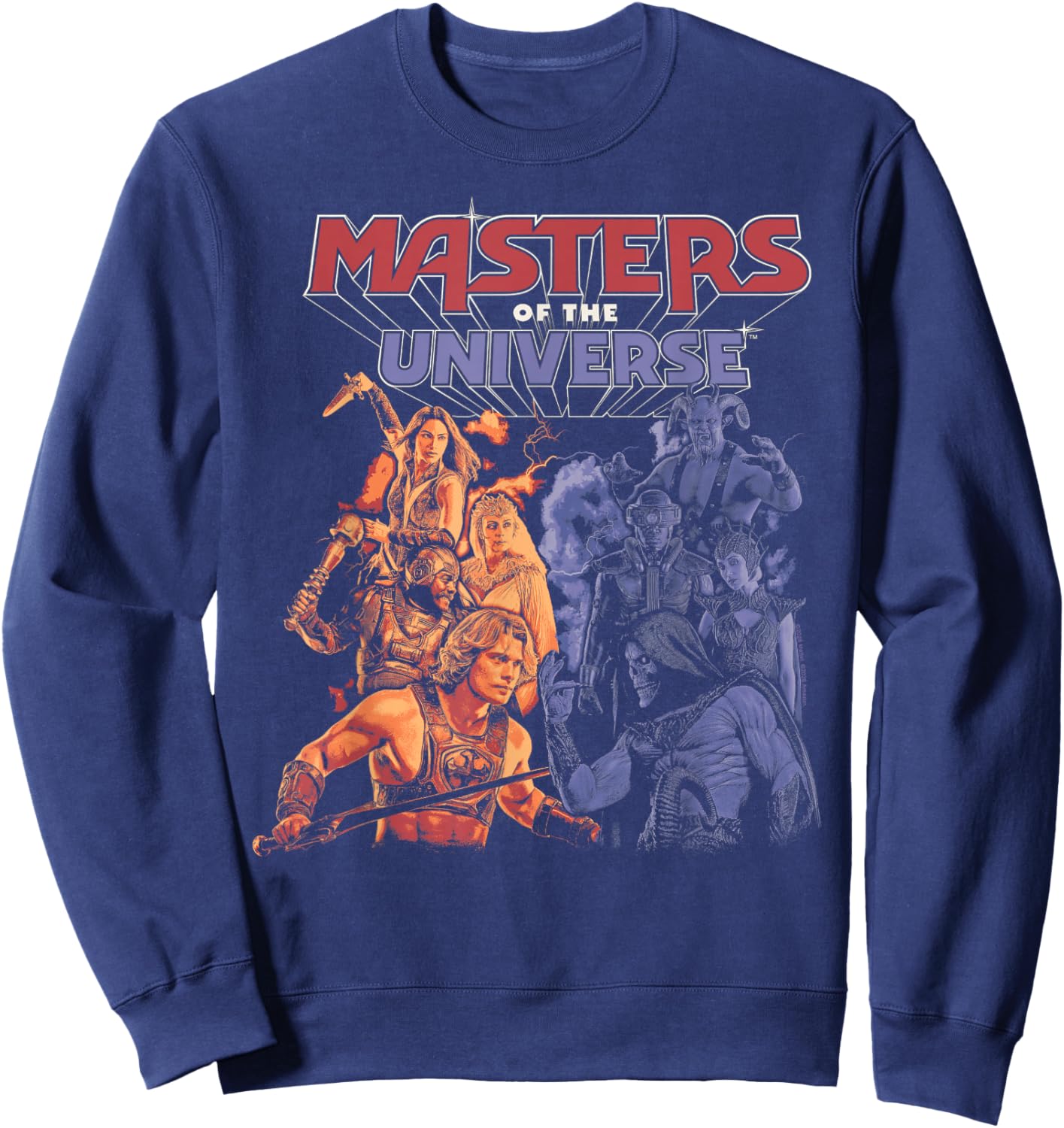 Masters of The Universe: Character Collage Sweatshirt - Sweatshirt | Navy