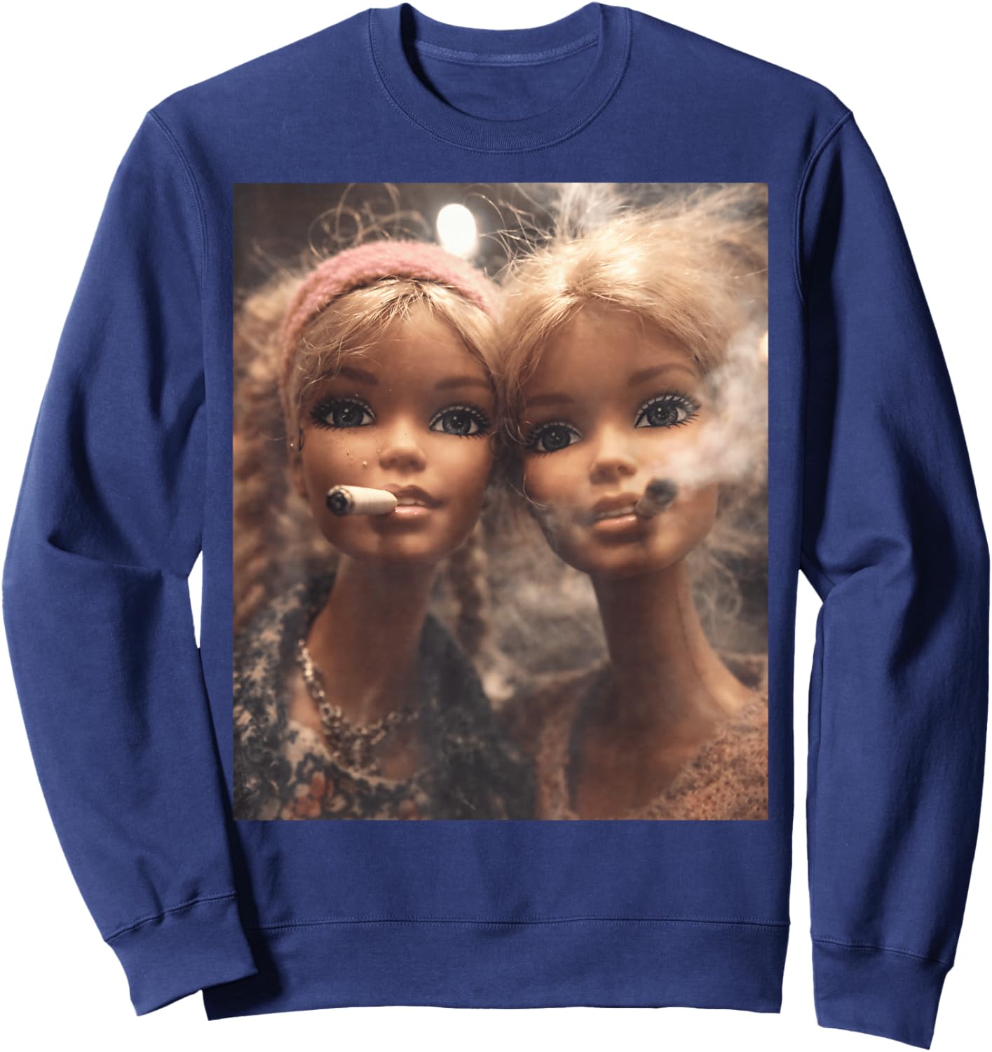 Disgusted FACE Meme DOLL Babe X Only Cute Baby Love Fans Sweatshirt - Sweatshirt | Navy