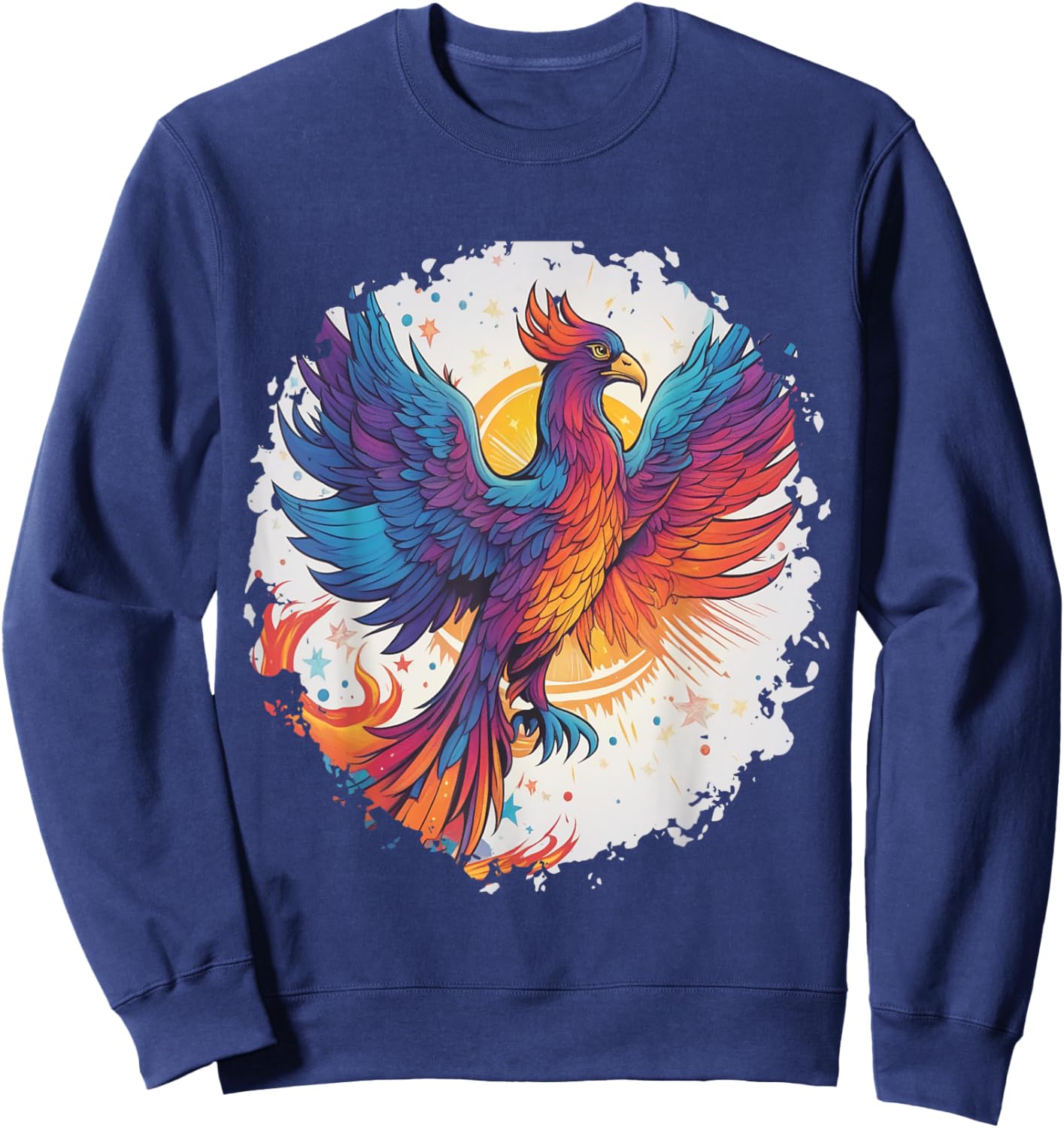Rising Phoenix Costume Firebird Galaxy Bird Outfit Space Sweatshirt - Sweatshirt | Navy