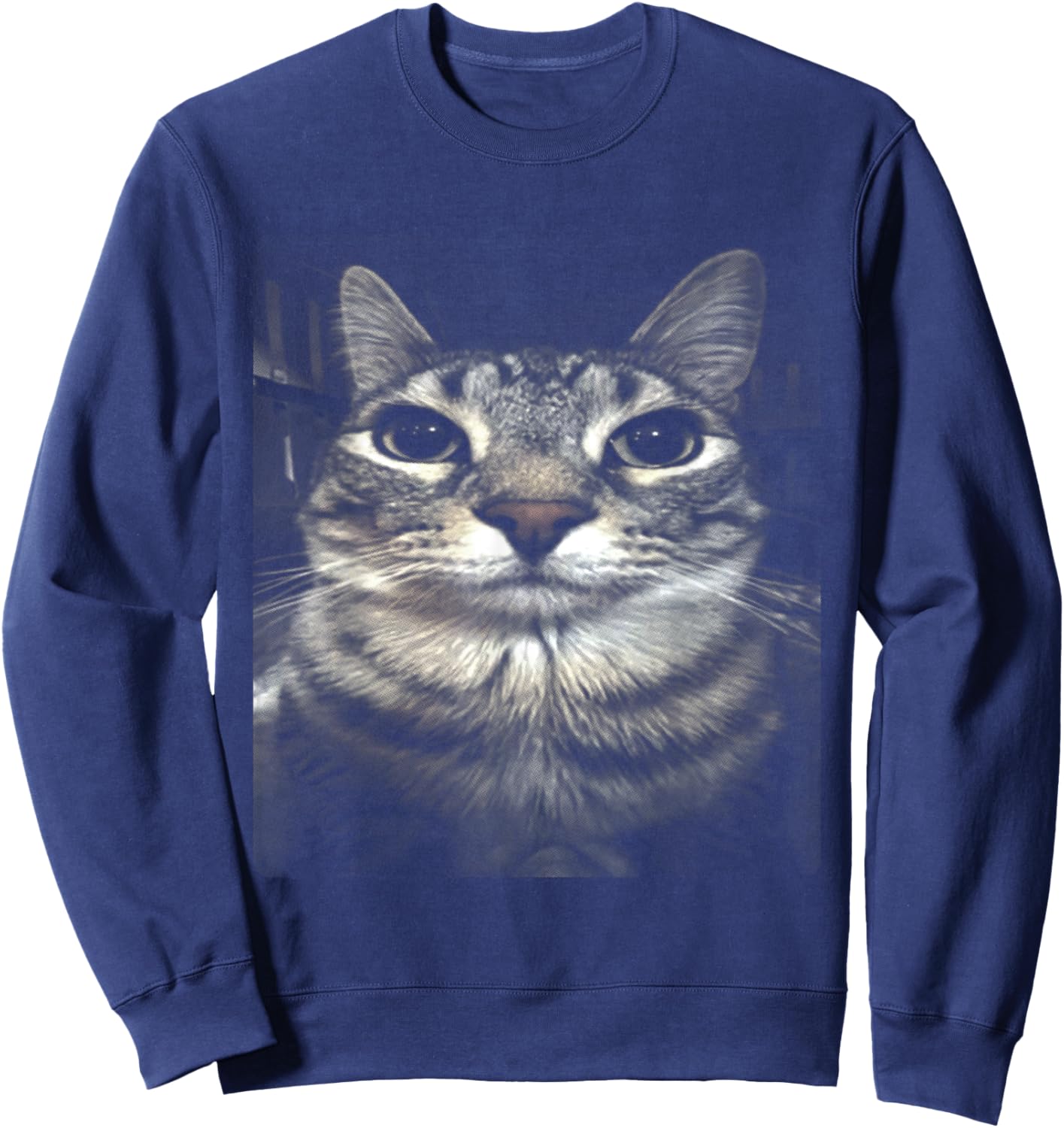 Silly Cat Meme Sweatshirt - Sweatshirt | Navy