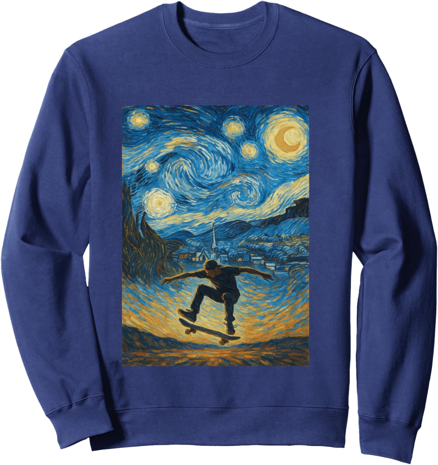 Skateboard , Skaters, Teens, Boys and Girls Sweatshirt - Sweatshirt | Navy