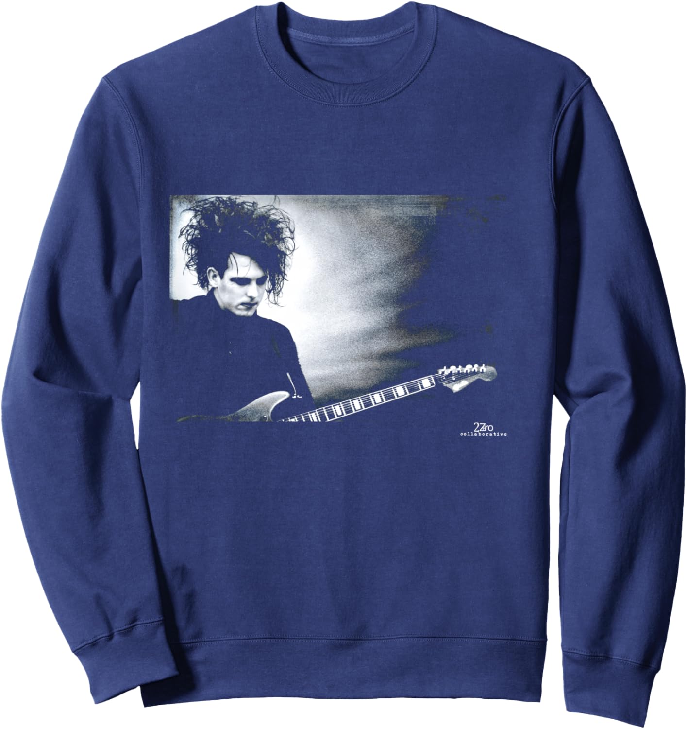 Robert Smith The Cure Live Disintegration Era Phil Nicholls Manche Longue Sweatshirt - Sweatshirt | Navy