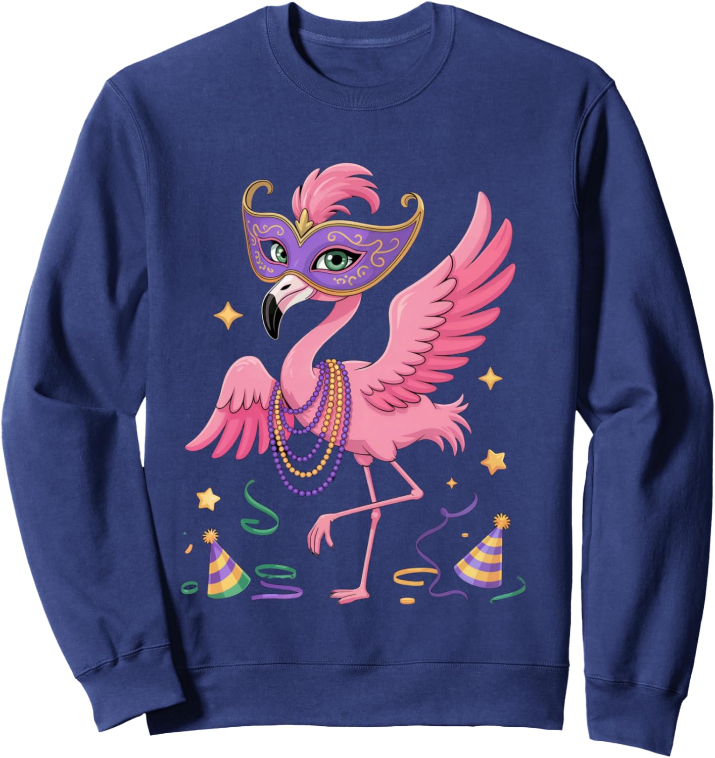Mardi Gras Costume and Men Sweatshirt - Sweatshirt | Navy