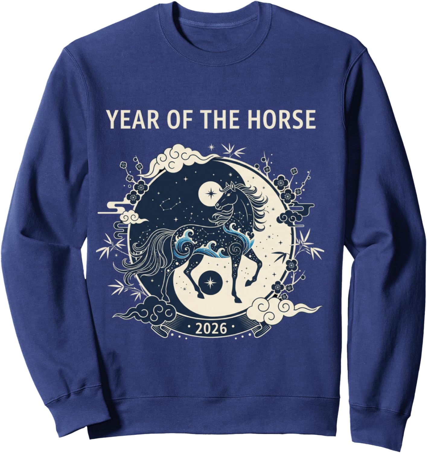 Chinese New Year 2026 Year of the Horse Sweatshirt - Sweatshirt | Navy