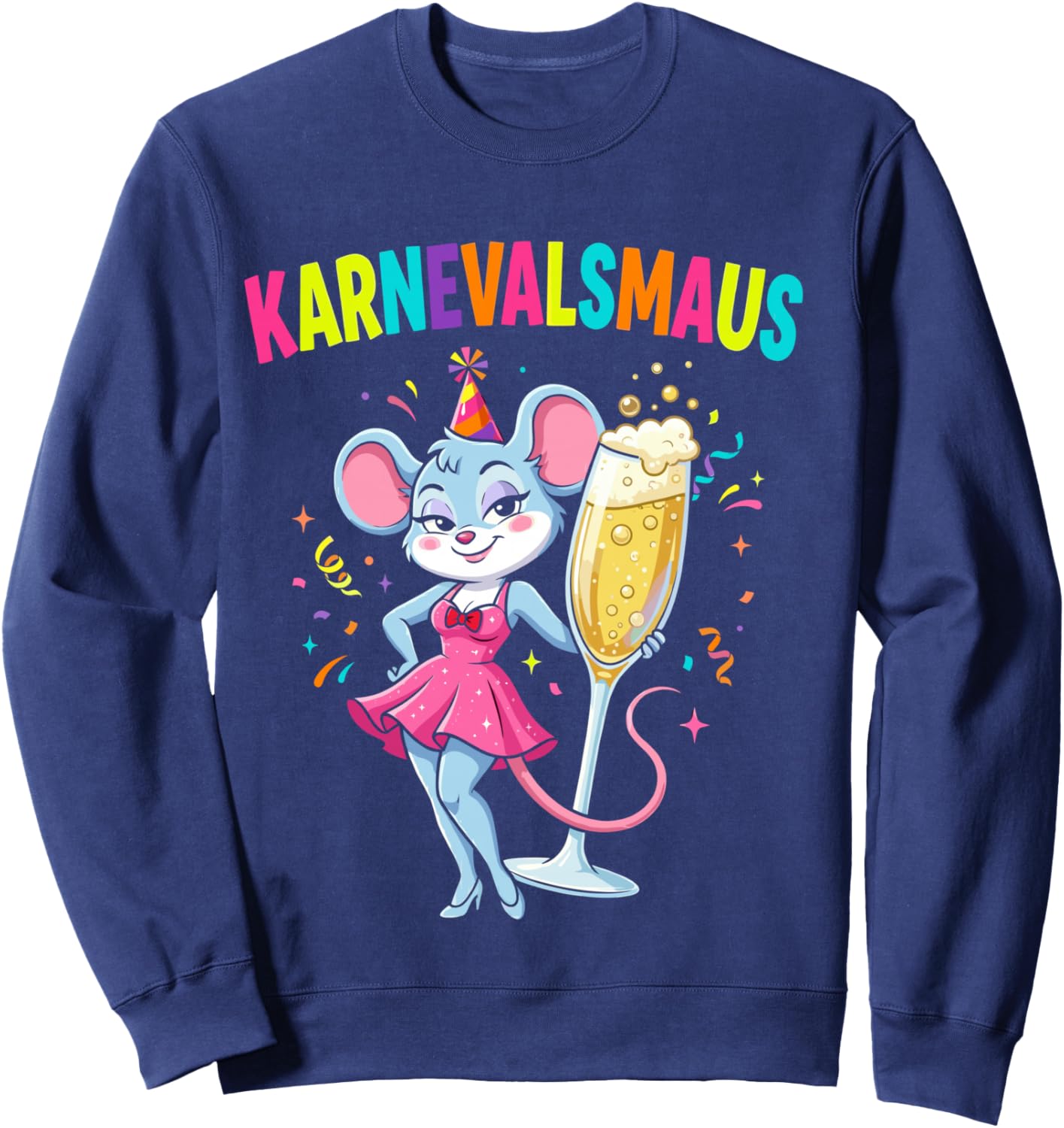 Carnival Mouse Women's Costume Replacement Cologne Carnival Shirt Sweatshirt - Sweatshirt | Navy