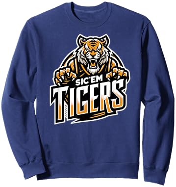 Trinity Love Clothing Co. Broken Arrow Sic'em Tigers Sweatshirt - Sweatshirt | Navy