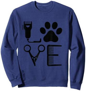 Funny Groomer Pets Dog Grooming Sweatshirt - Sweatshirt | Navy