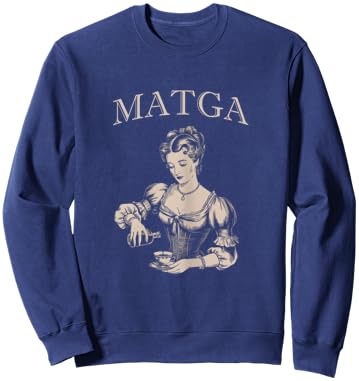 Vintage MATGA Make Aqua Tofana Great Again Funny Feminist Sweatshirt - Sweatshirt | Navy