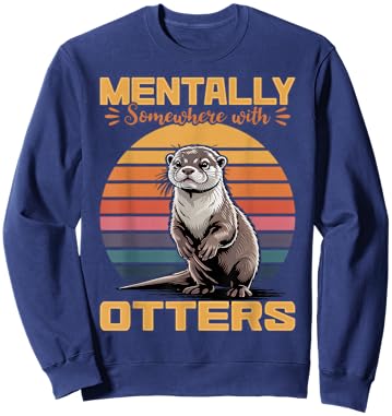 Funny Otter Sweatshirt - Sweatshirt | Navy