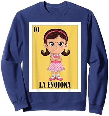 Funny Mexican Angry Girl Design - La Enojona Sweatshirt - Sweatshirt | Navy