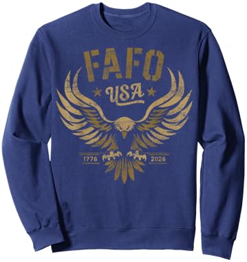 FAFO USA 250th Birthday Rugged Graphic Sweatshirt - Sweatshirt | Navy