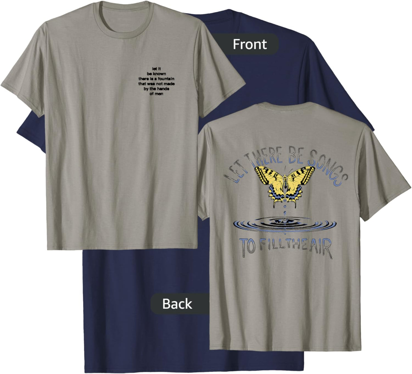 Grateful Dead Ice Nine Lyrics Let There Be Songs T-Shirt - T-Shirt | Navy