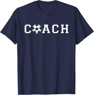 Soccer Coach Funny Football Trainer Baller Field Game Outfit T-Shirt - T-Shirt | Navy
