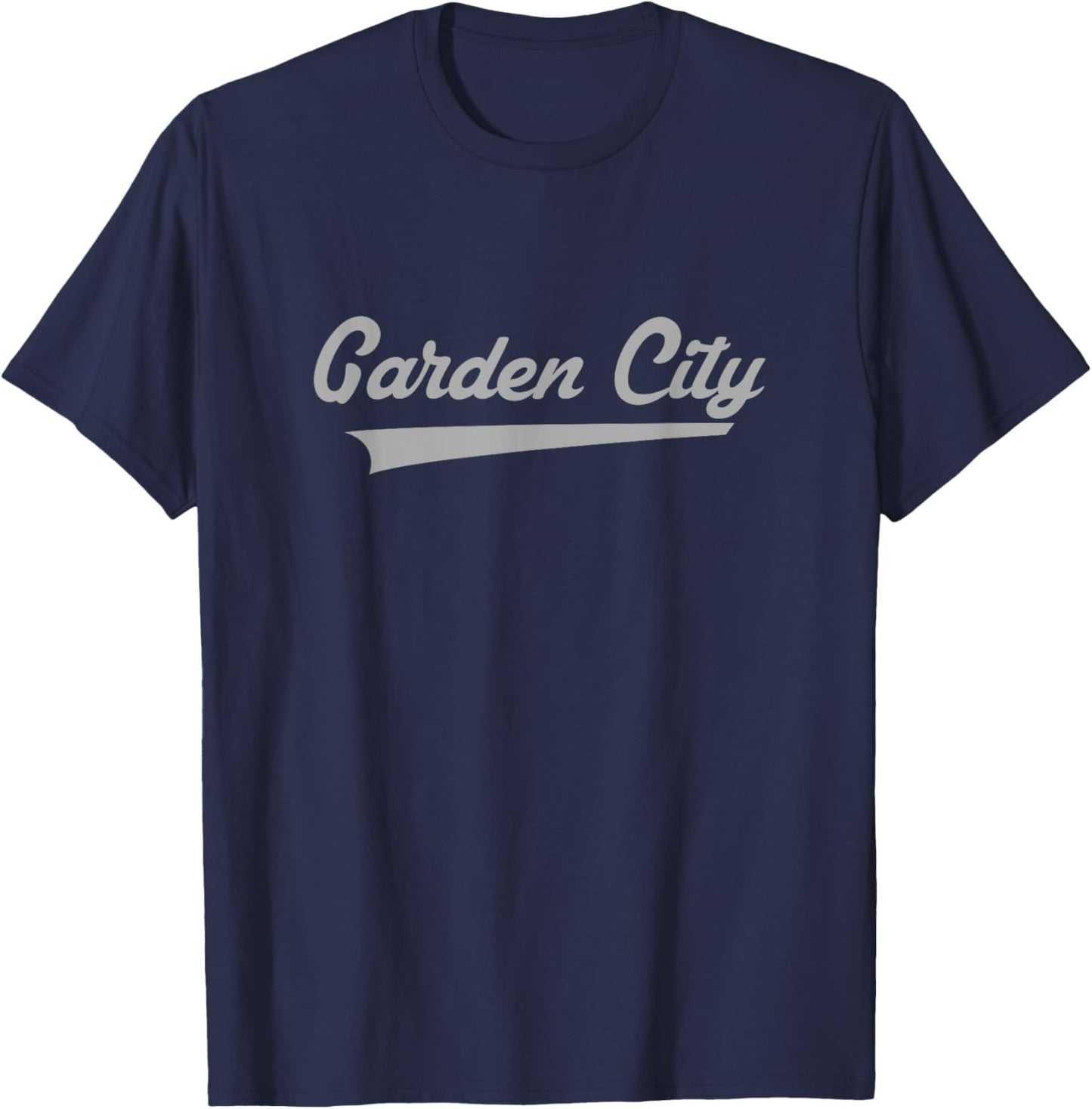Garden City High School Vintage Swoosh T-Shirt - T-Shirt | Navy